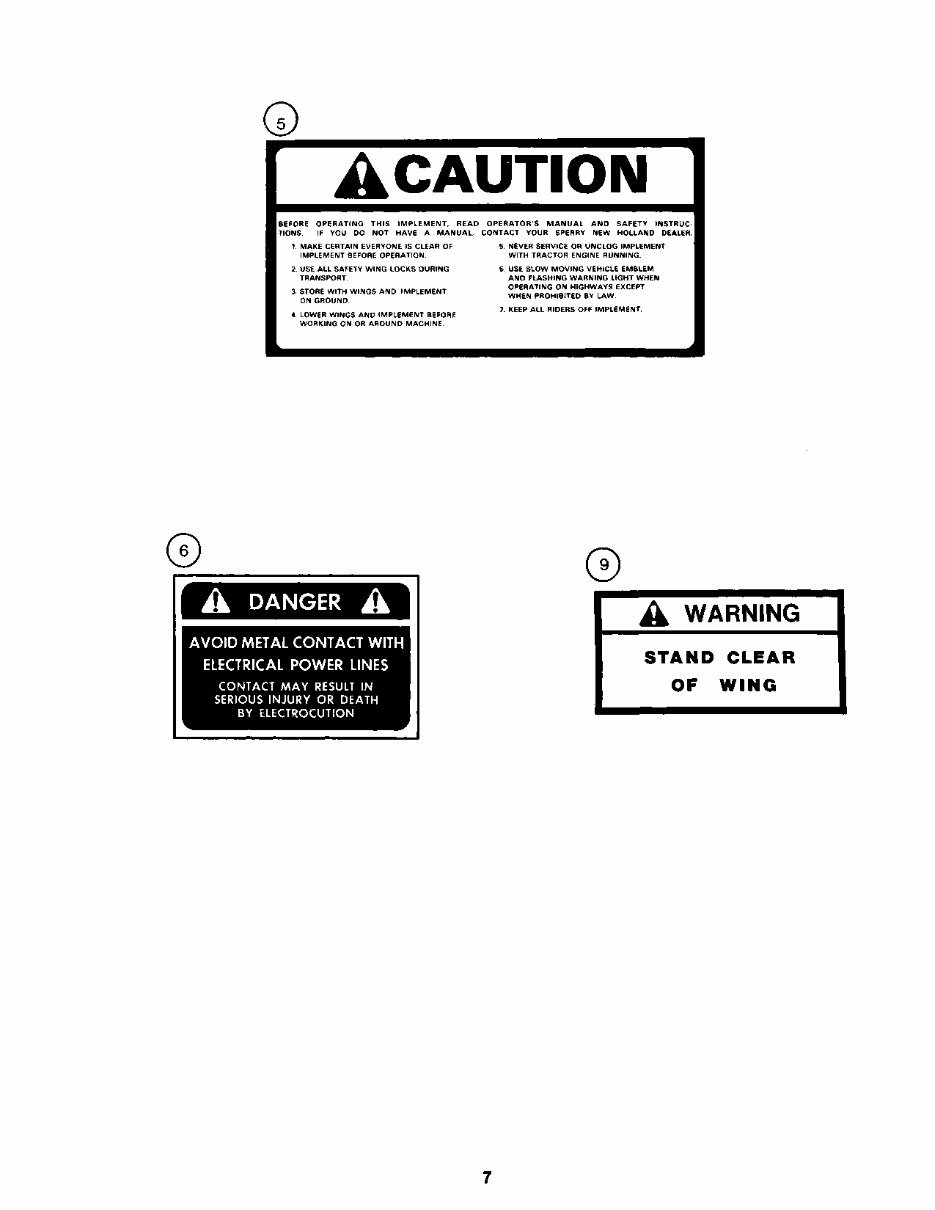 New Holland TD100, TD200, TD50 Operators Manual preview img 9