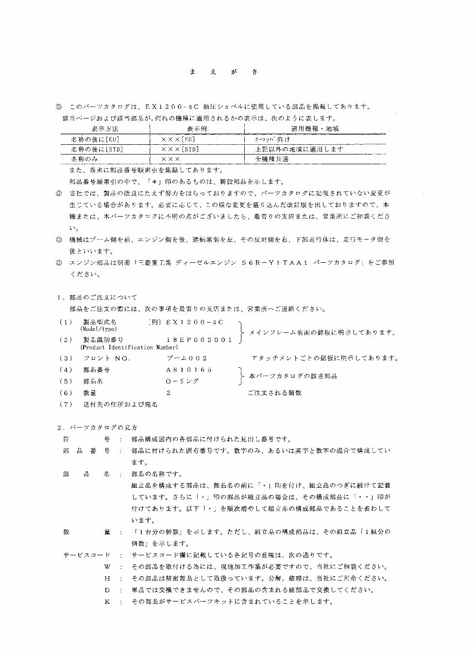 HITACHI EX1200-5C Excavator Parts Catalog Manual preview img 5