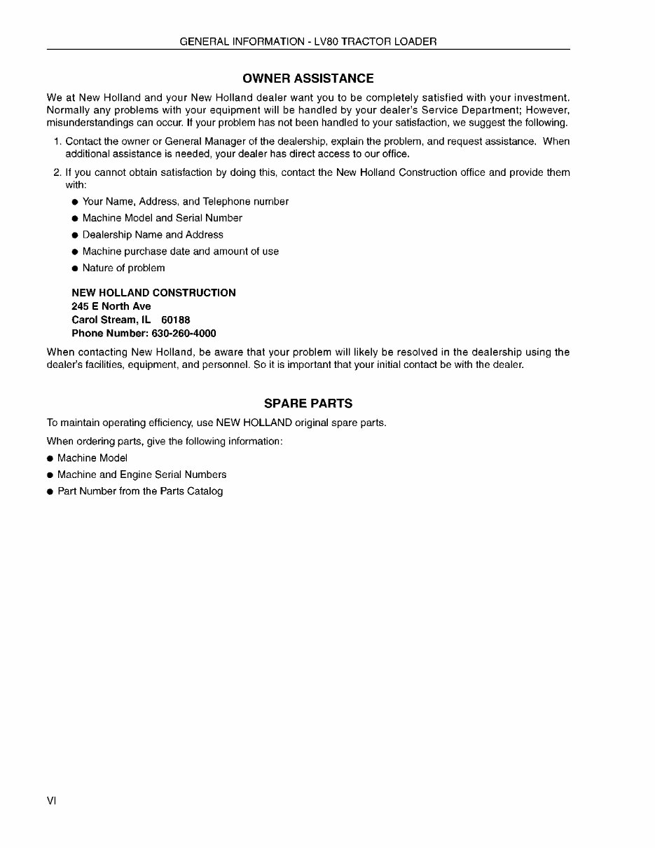 New Holland CE LV80 Service Manual preview img 9