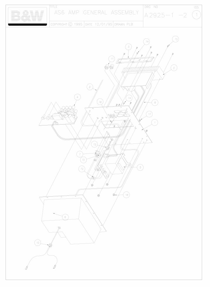 B&W AS6 subwoofer Bowers & Wilkins , Service Manual preview img 3