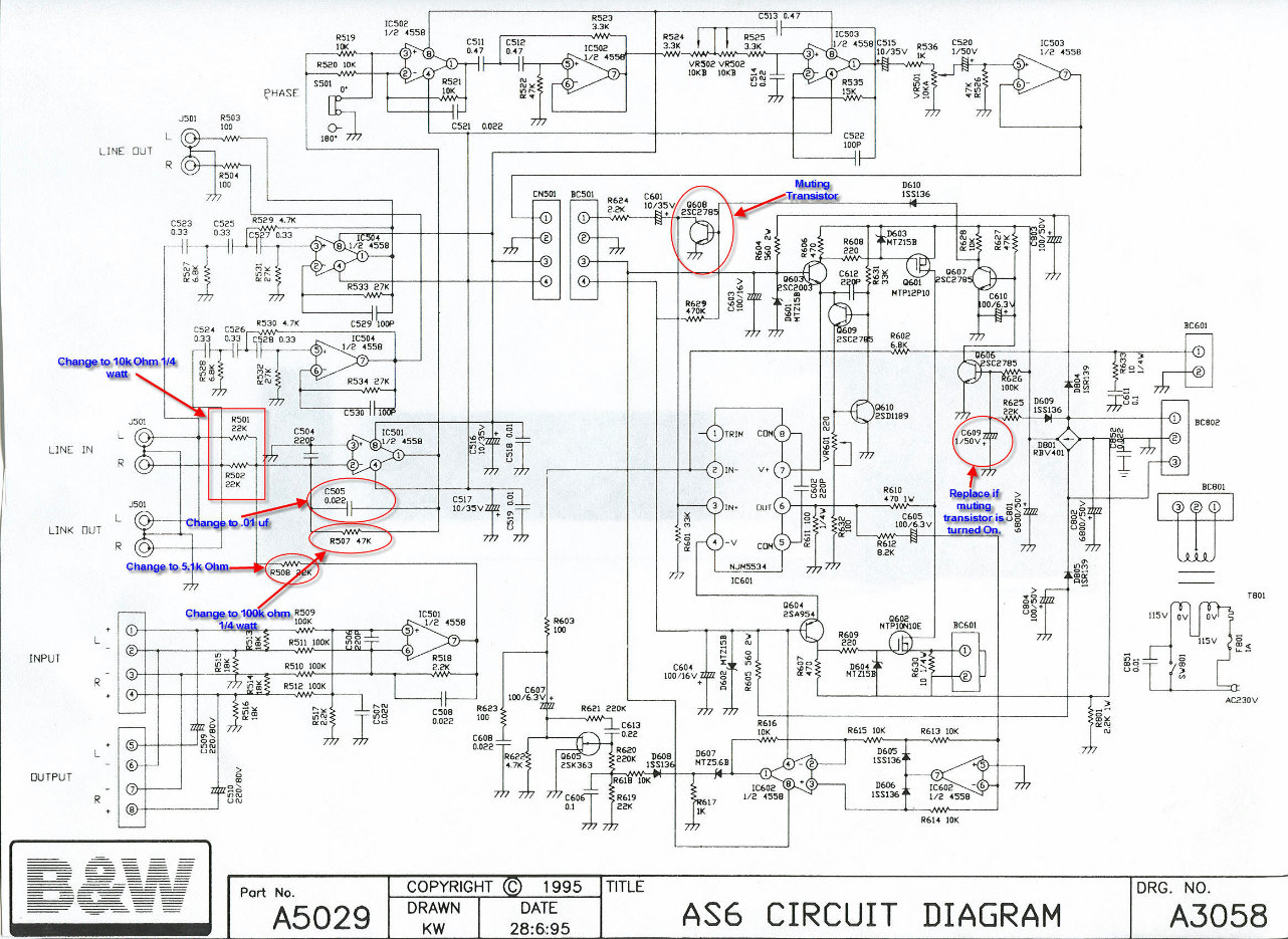 B&W AS6 subwoofer Bowers & Wilkins , Service Manual preview img 6