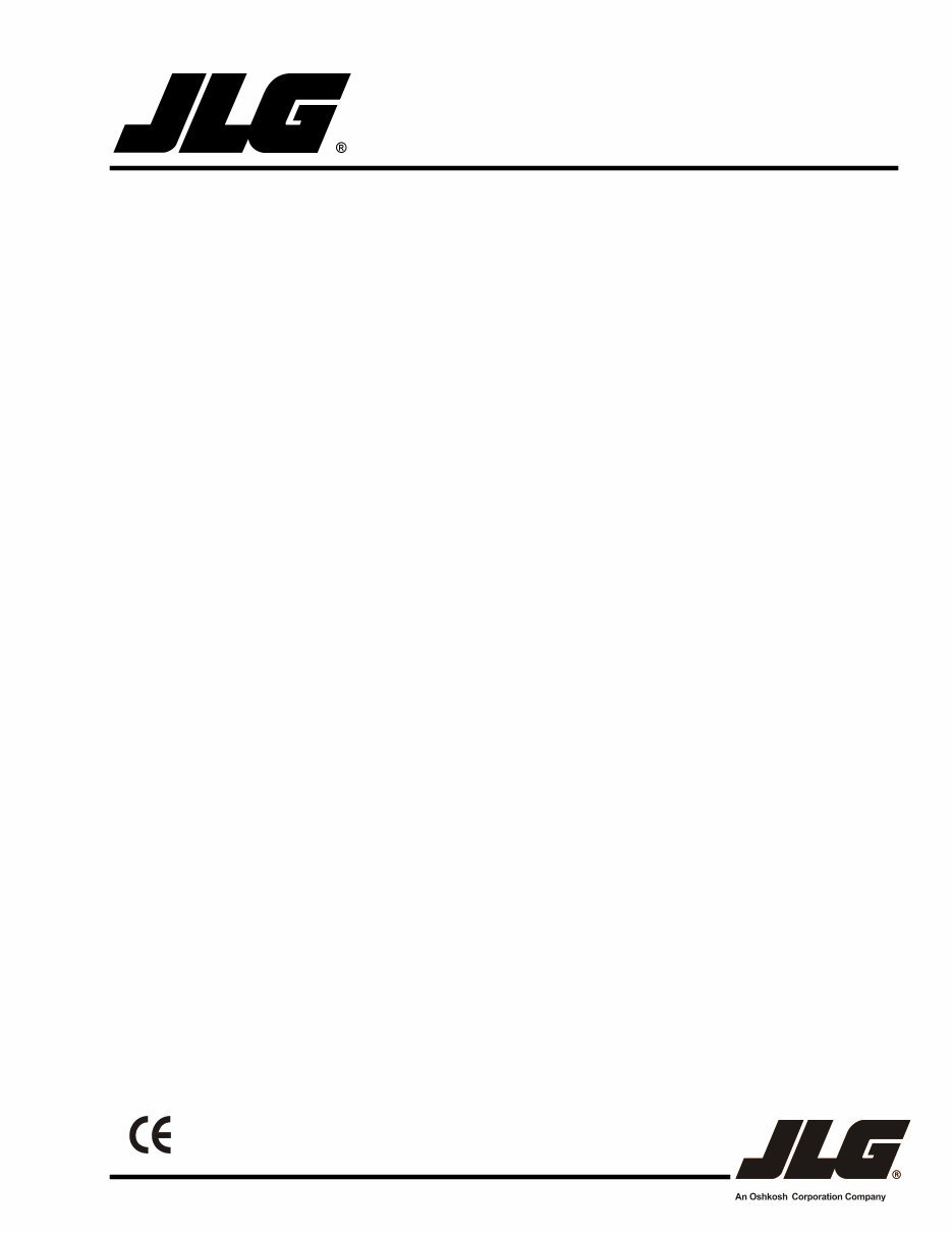 JLG Scissor Lifts 1532E/1932E,2033E/2046E,2646E/2658E CE Illustrated Master Parts List Manual ! (P/N 3120847) preview img 1