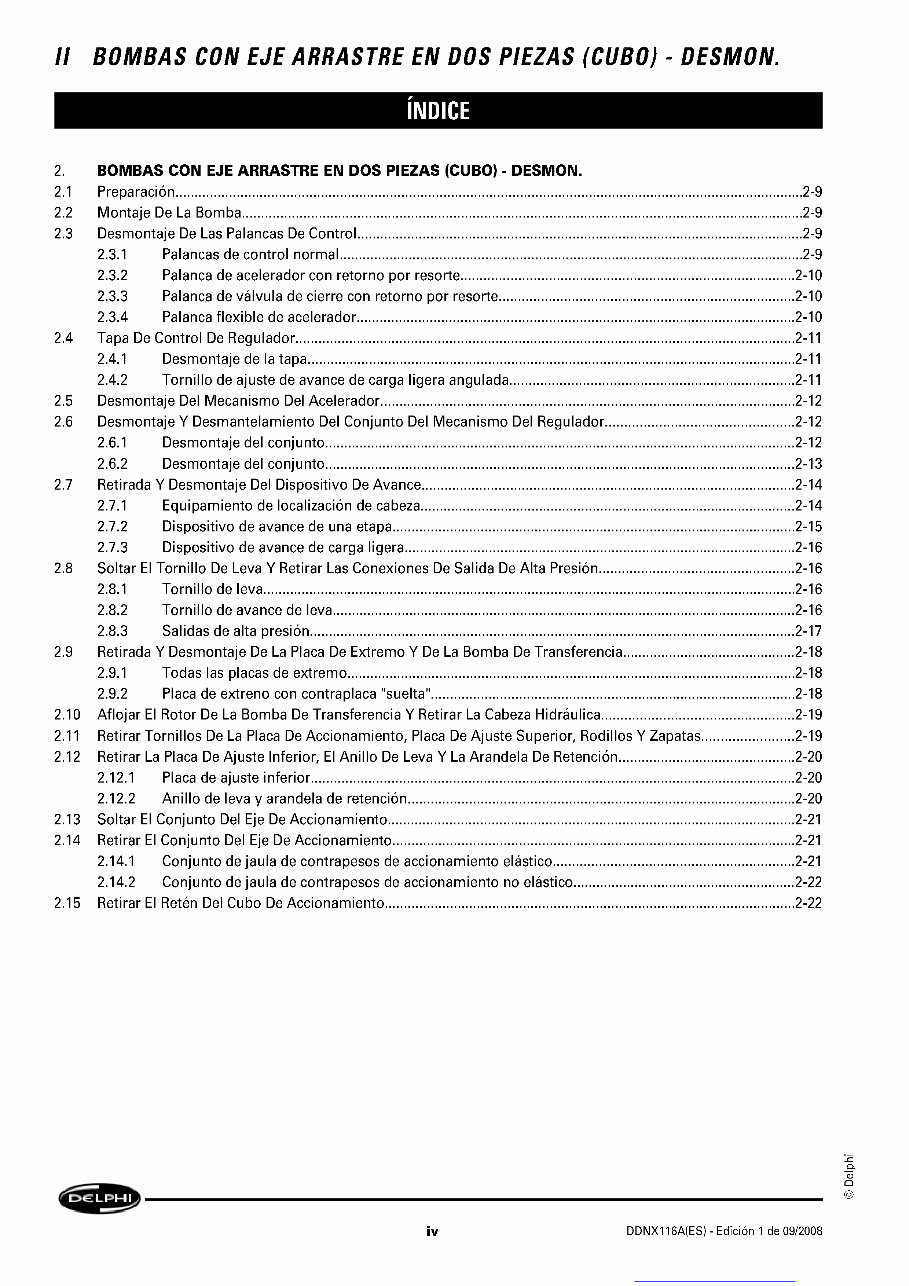 DELPHI PUMPS DPS Service Manual FRENCH preview img 6