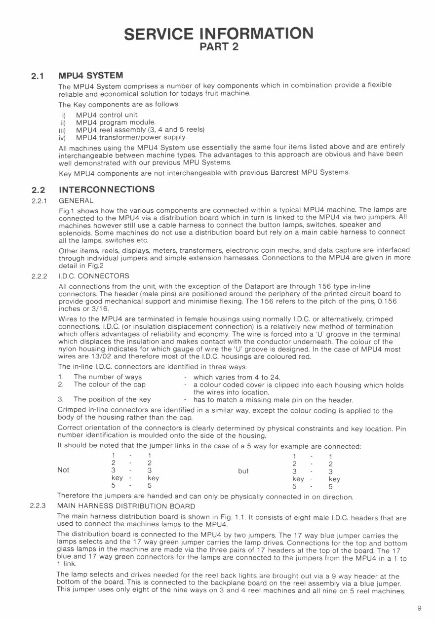 Barcrest MPU4 Fruit machine Service manual preview img 10