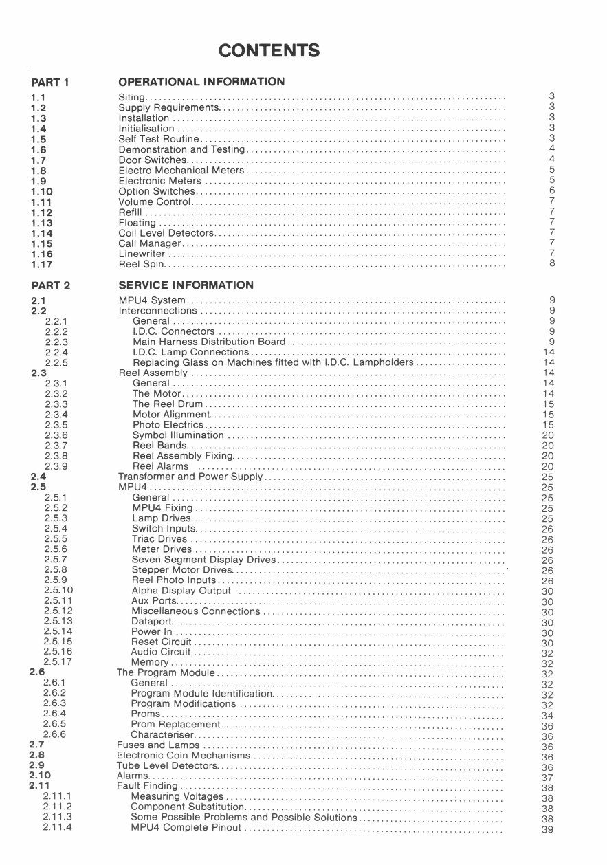 Barcrest MPU4 Fruit machine Service manual preview img 3