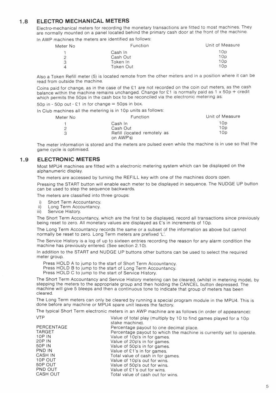 Barcrest MPU4 Fruit machine Service manual preview img 6