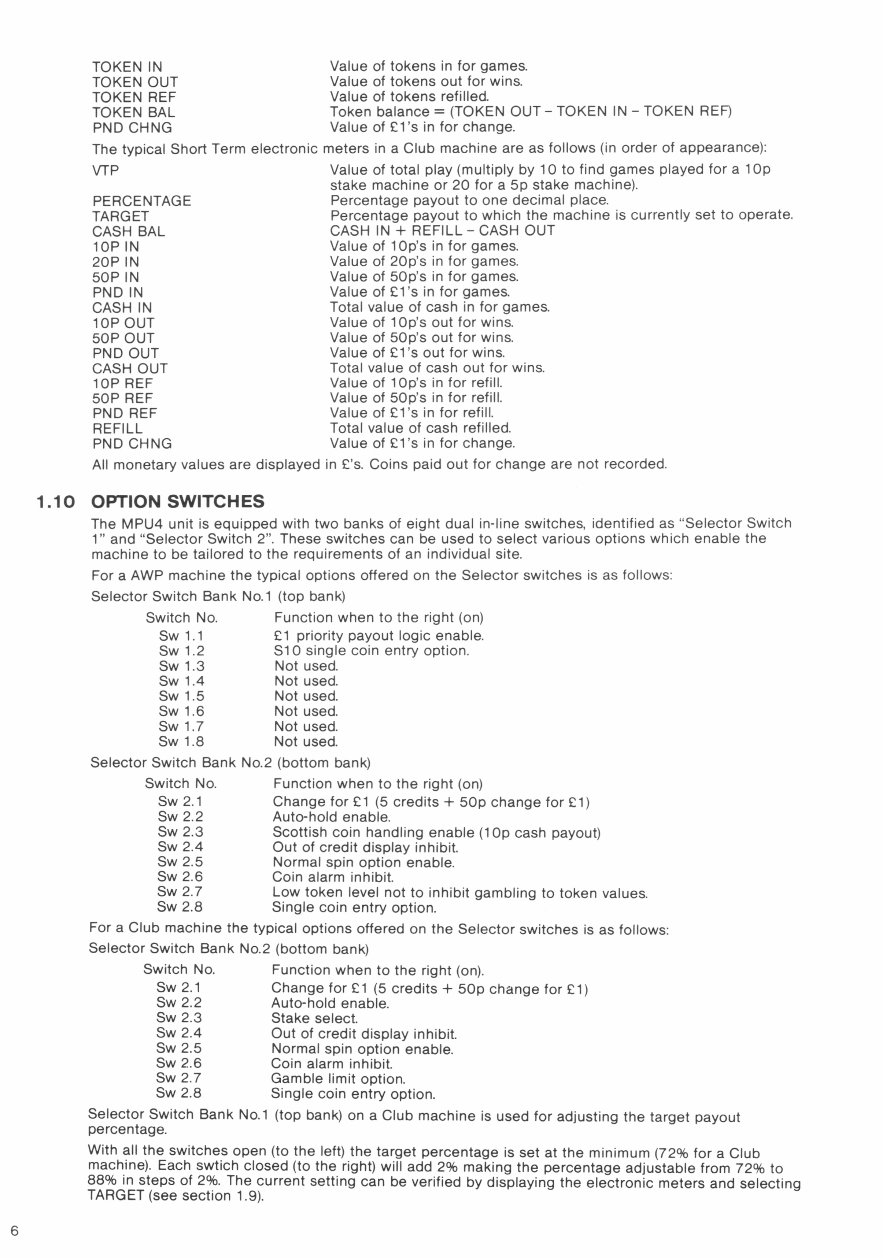 Barcrest MPU4 Fruit machine Service manual preview img 7