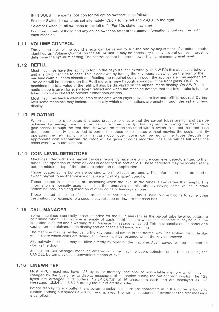 Barcrest MPU4 Fruit machine Service manual preview img 8