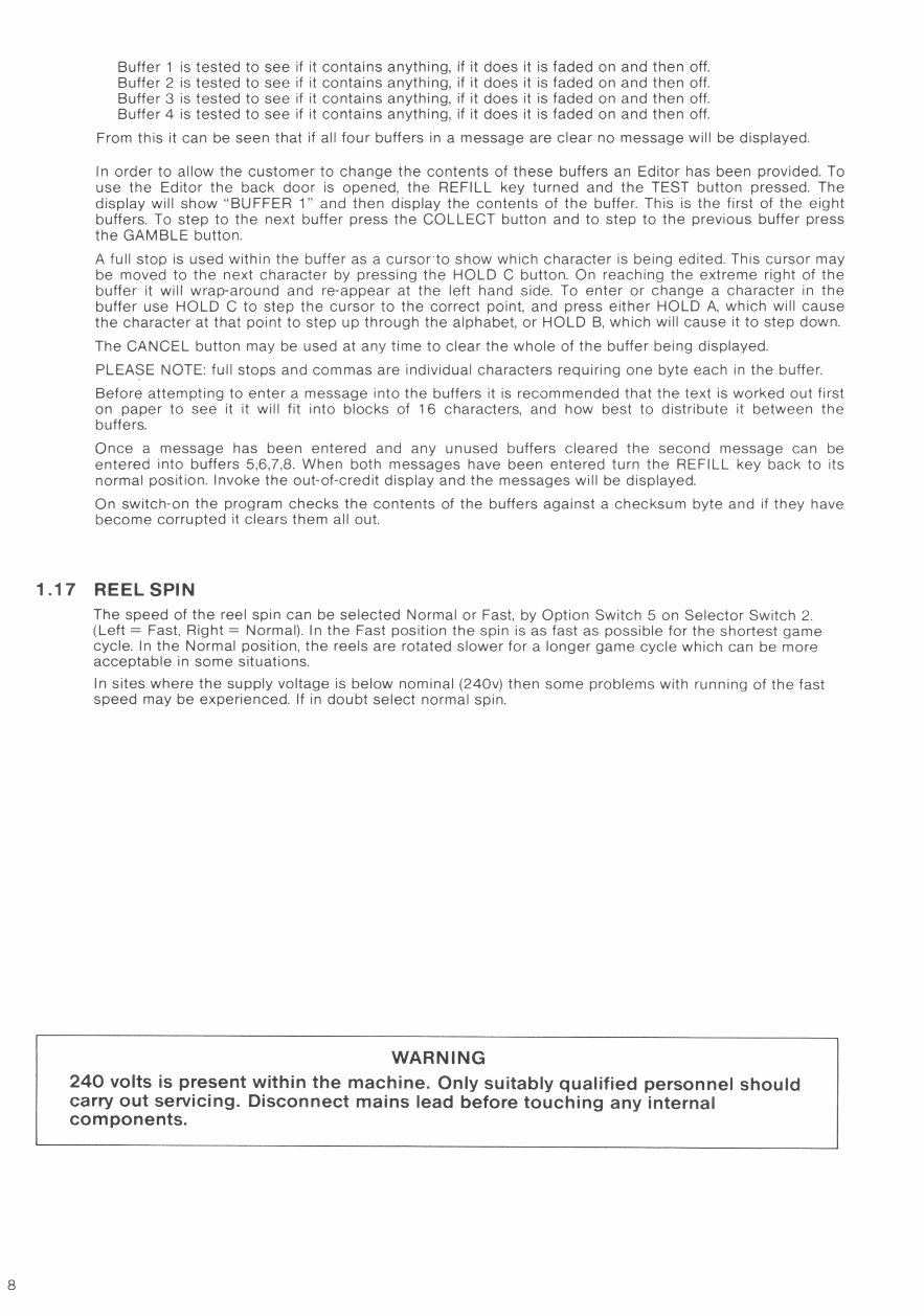 Barcrest MPU4 Fruit machine Service manual preview img 9