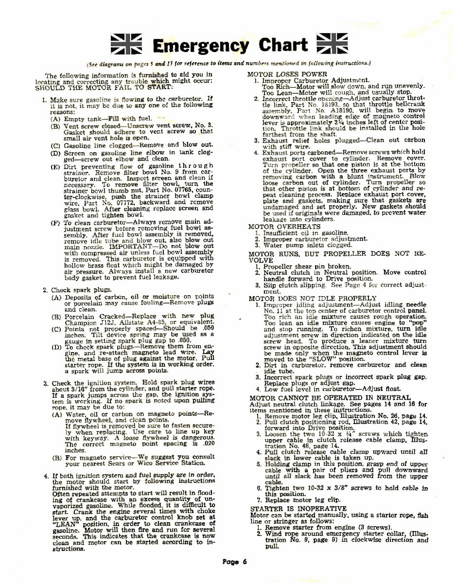 Elgin 3.5Hp Vintage Outboard engine parts manual preview img 6