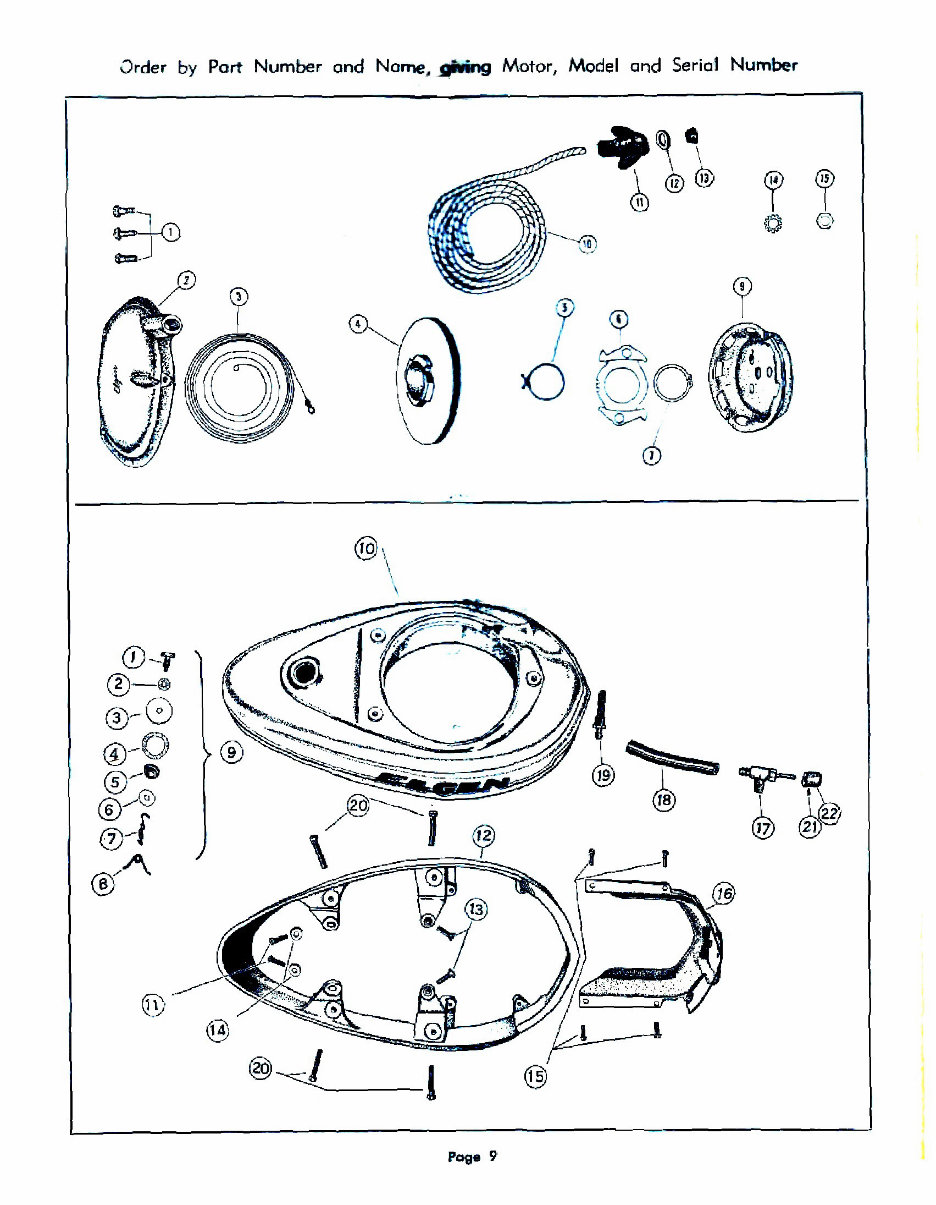 Elgin 3.5Hp Vintage Outboard engine parts manual preview img 9