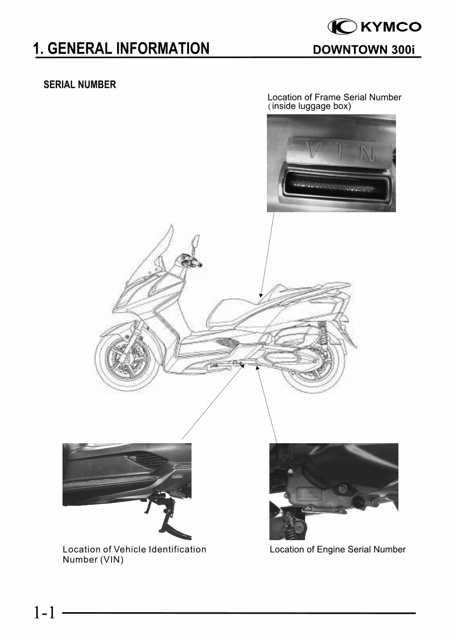  Kymco Downtown 300i 300 i ABS Scooter Service Repair Workshop Manual preview img 4