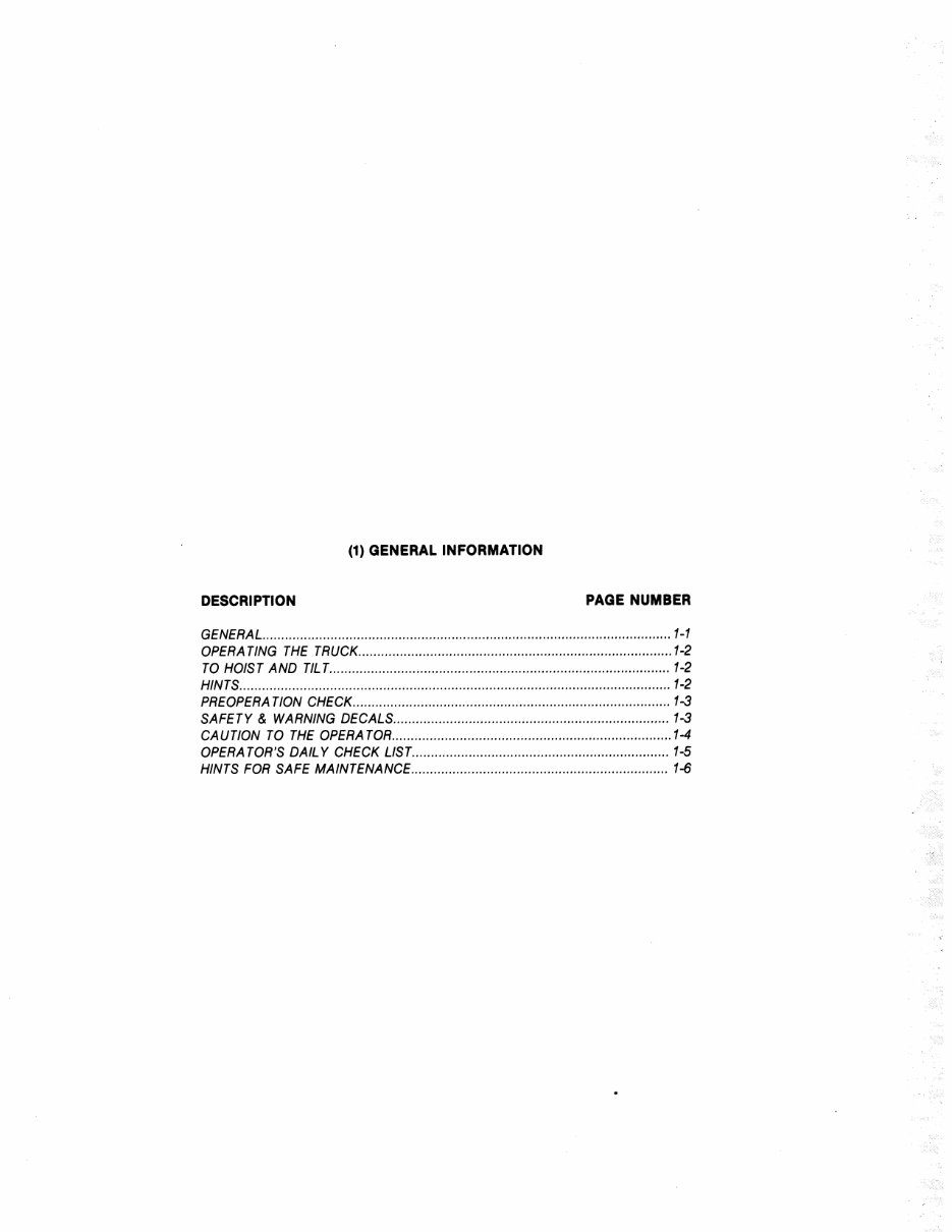 Yale Forklift Service & Maintenance Manual preview img 10