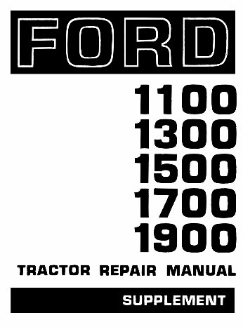 Ford 1900 3 Cylinder Compact Tractor Parts Catalog preview img 2