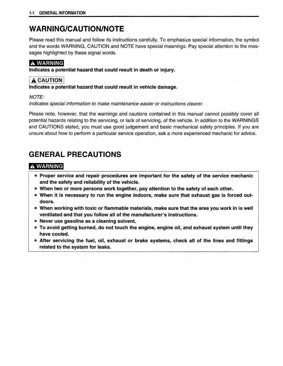 1999-2002 Suzuki Quadrunner 250 (LT-F250/LT-F250F) Service & Repair Manual preview img 6