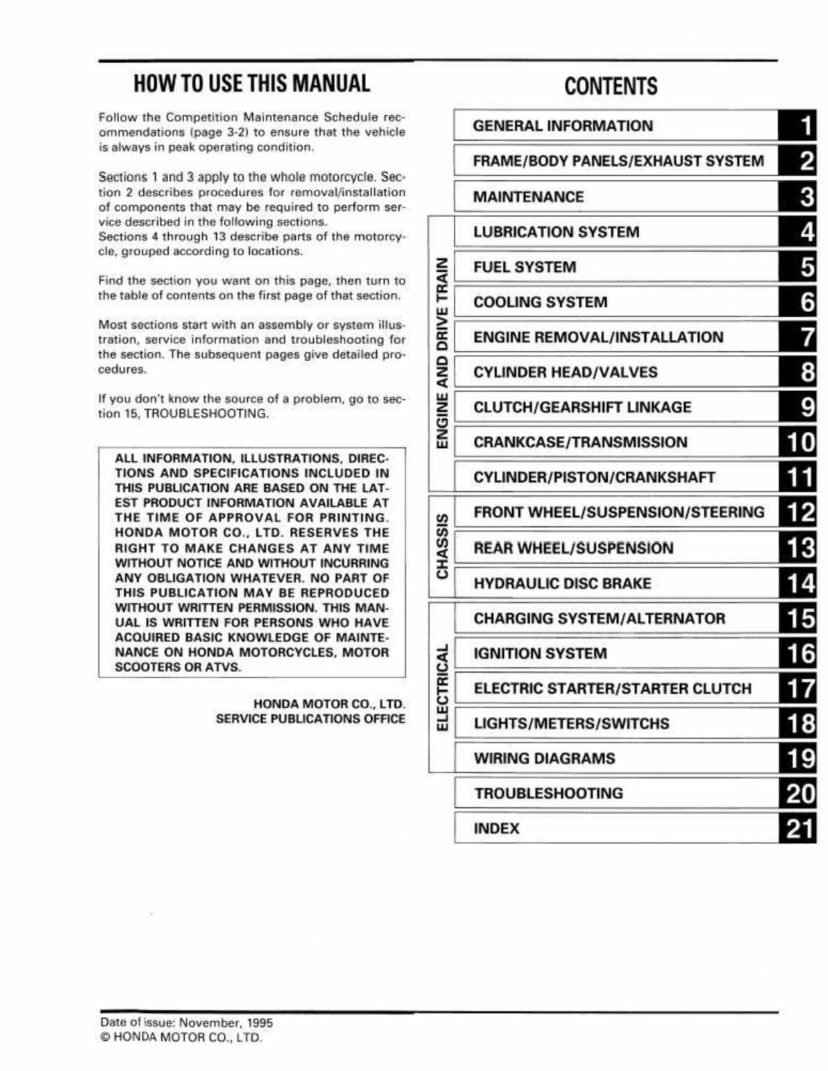 1995-1998 Honda CBR600F3 Service Repair Manual ( 95 96 97 98 ) preview img 4