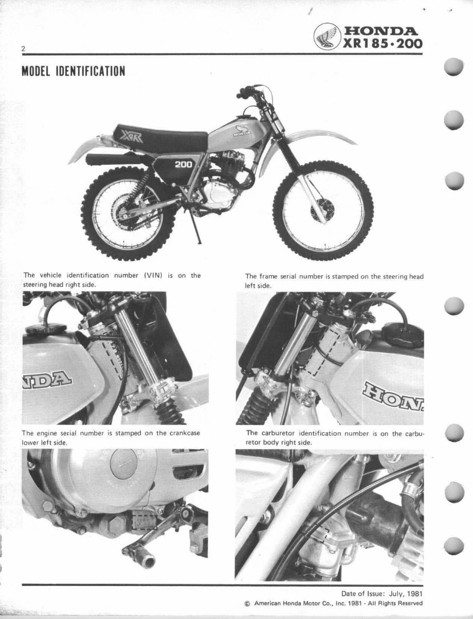 1979-1984 XR185 / XR200 Service & Repair Manual preview img 4