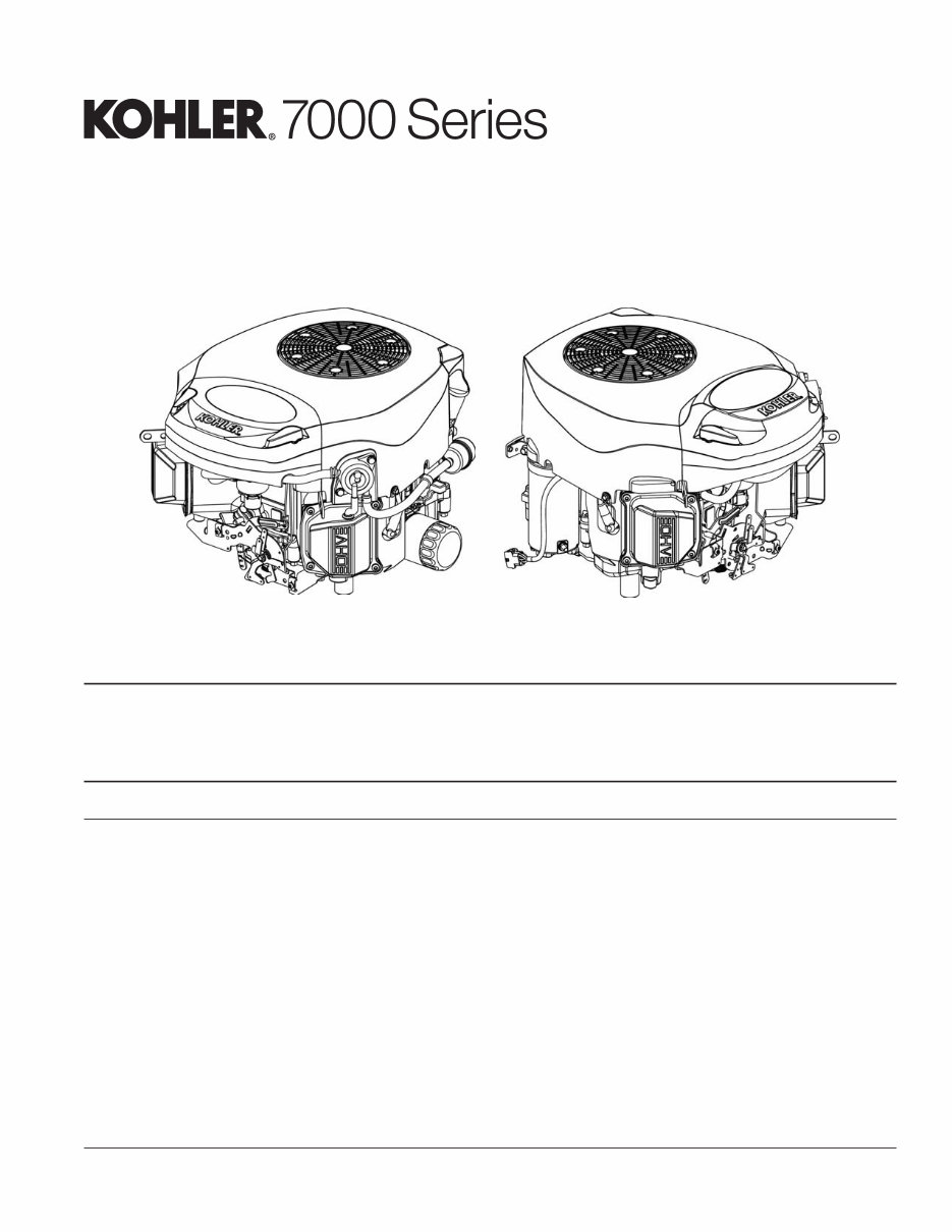 Kohler 7000 Series (KT715, KT725, KT730, KT735, KT740, KT745) OEM Service & Repair Manual preview img 1