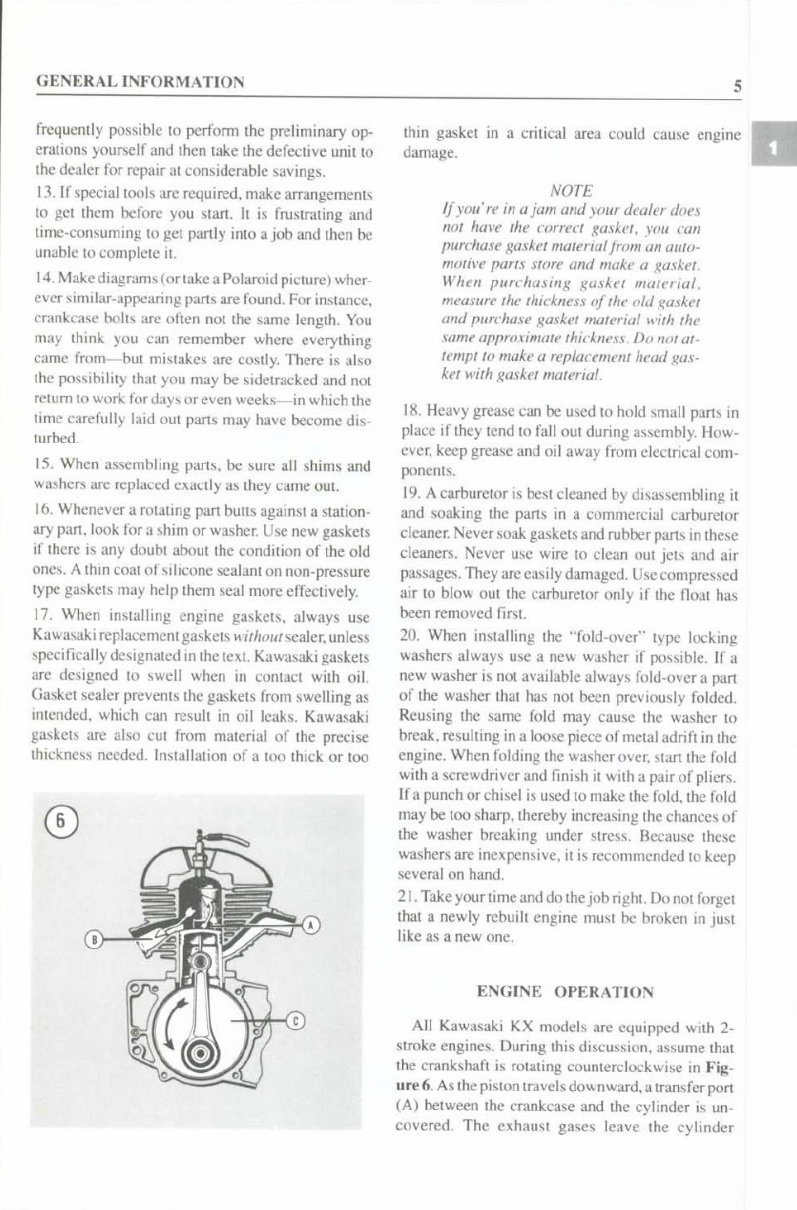 1982-1991 Kawasaki KX125, KX250 Service & Repair Manual preview img 10