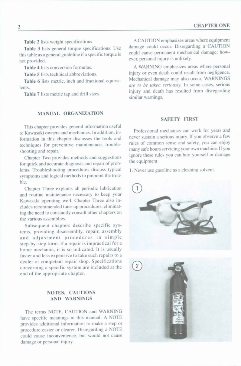 1982-1991 Kawasaki KX125, KX250 Service & Repair Manual preview img 7