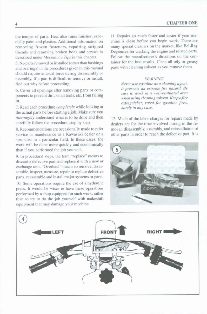 1982-1991 Kawasaki KX125, KX250 Service & Repair Manual preview img 9