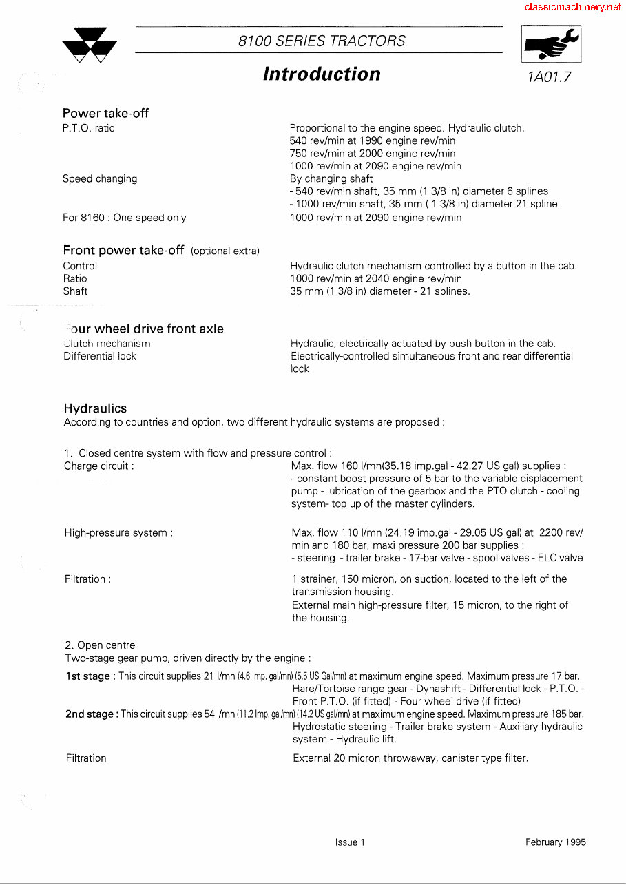 Massey Ferguson MF 8110 Factory Service & Work Shop Manual preview img 10