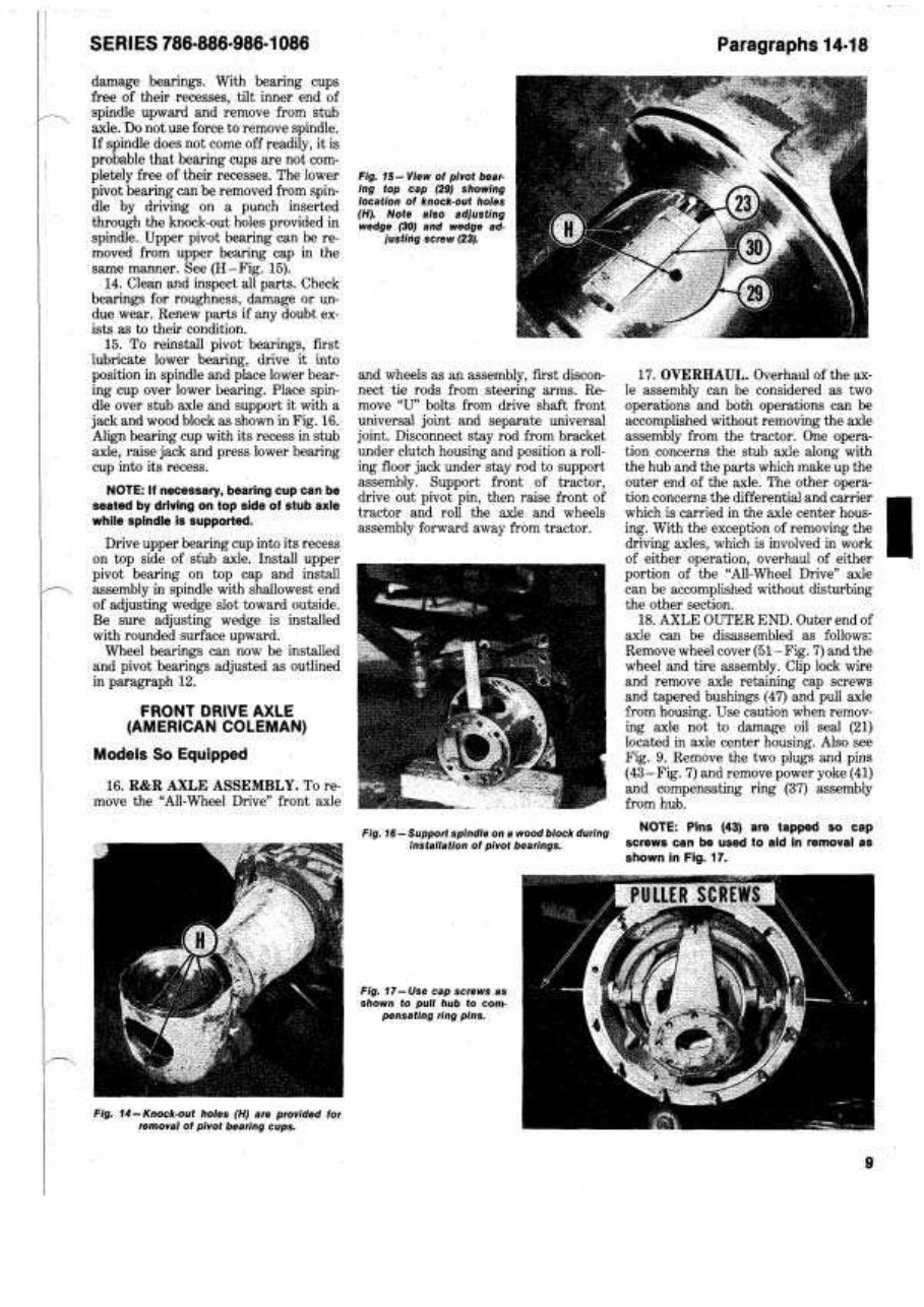 IH International Harvester 986 1086 Workshop Service Manual preview img 9