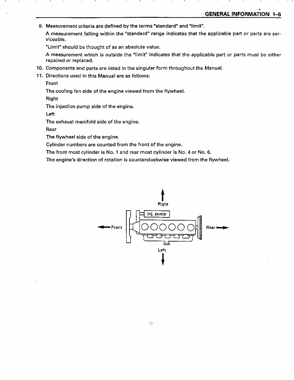 ISUZU Diesel Engine 6BG1 Instruction Manual preview img 7