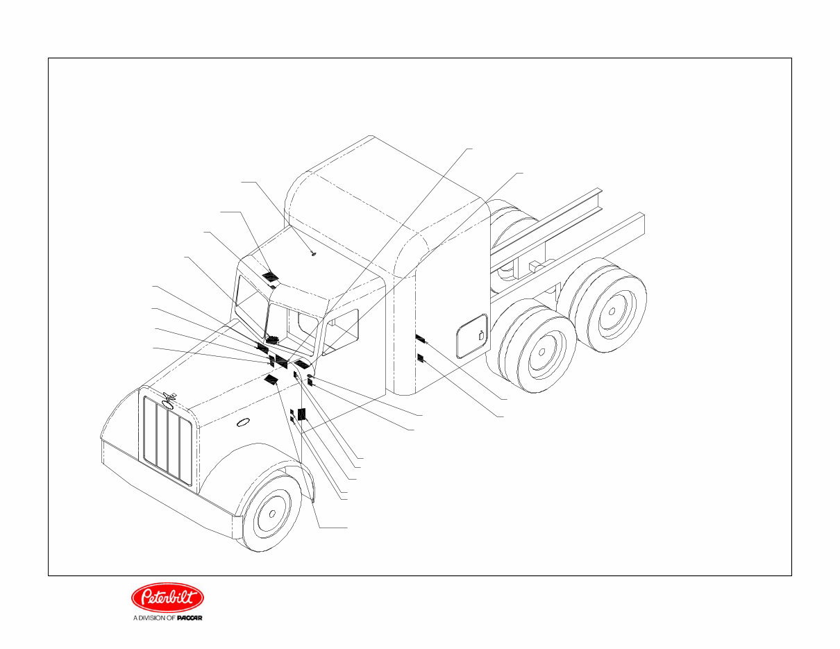 Peterbilt Wiring Diagram Schematic July 1994-2000 379 Family – Paper Manual SK25762