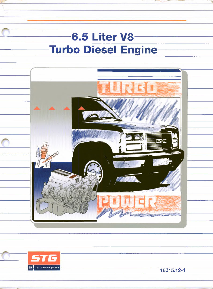 General Motors STG 6.5L V8 Turbo Diesel Engine Student Workbook preview img 1
