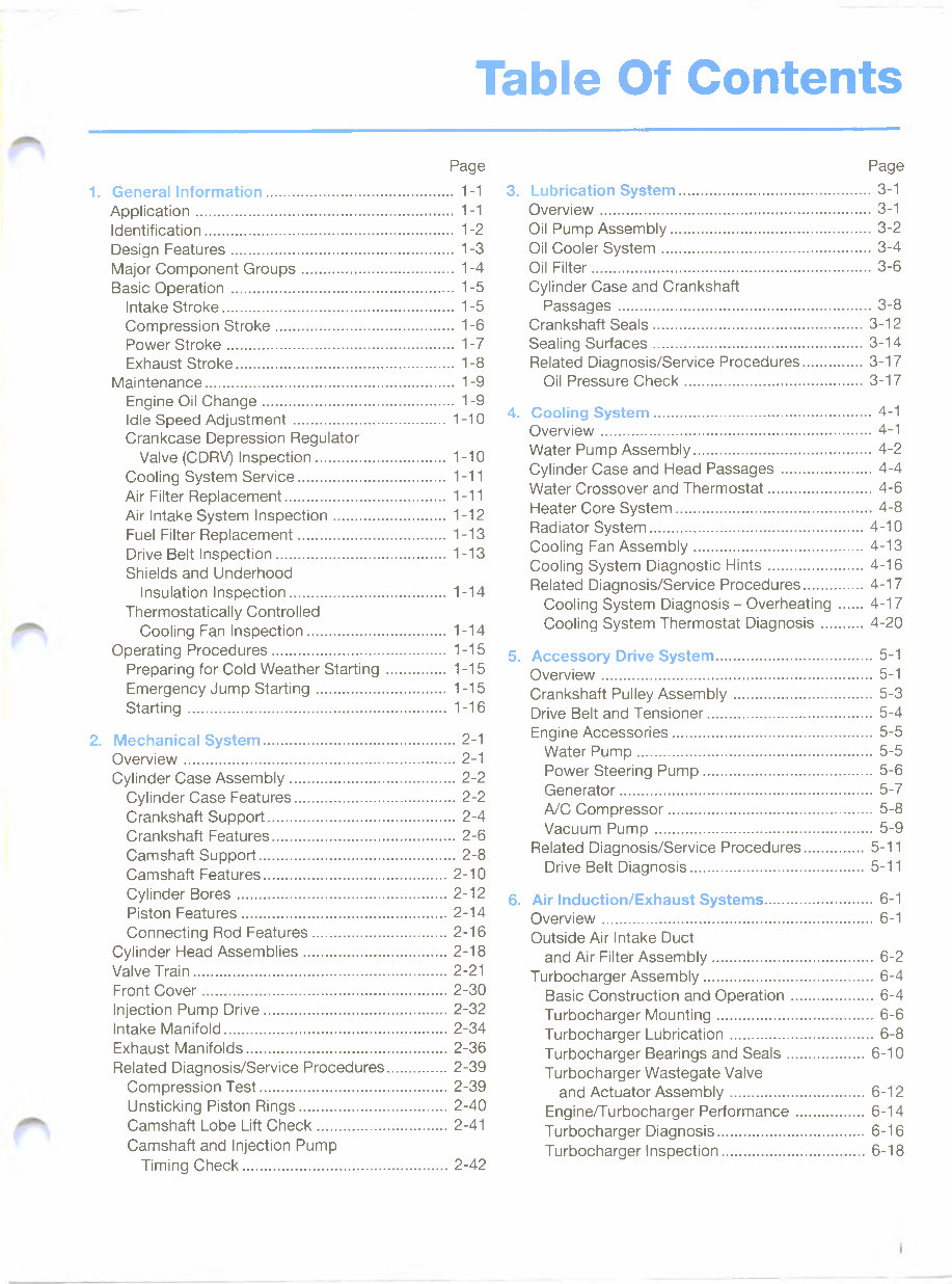 General Motors STG 6.5L V8 Turbo Diesel Engine Student Workbook preview img 3