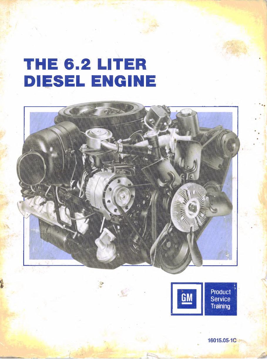 GM 6.2 Liter Diesel Engine service training manual preview img 1