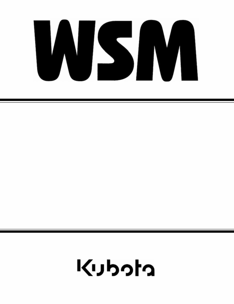 Kubota K008-3 U10-3 Excavator Workshop Service Repair Manual preview img 1