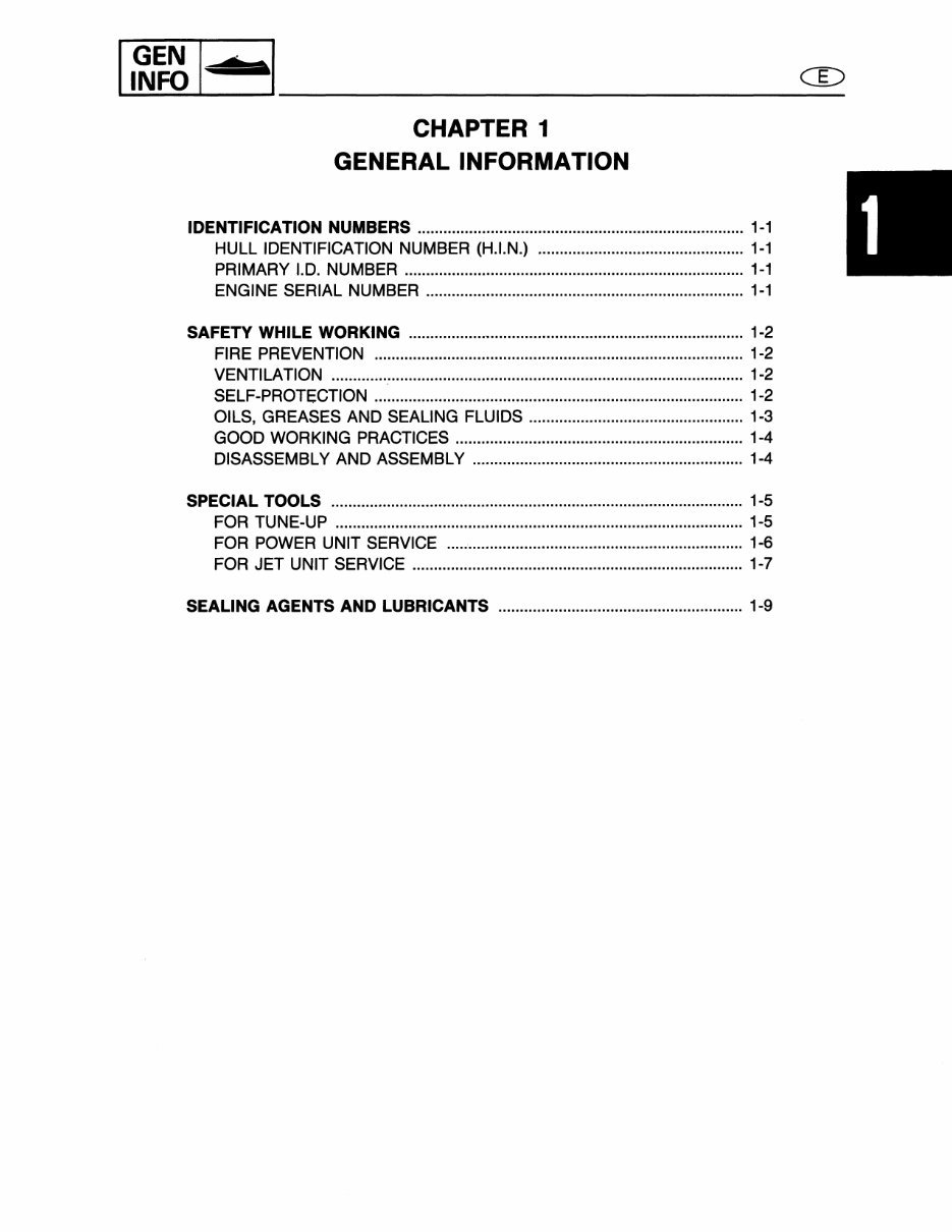 1991 Yamaha WAVE RUNNER III Service & Repair Manual preview img 5
