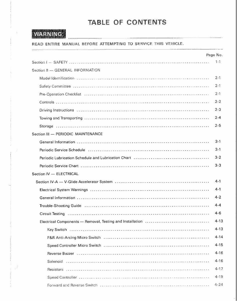 1986-1991 Club Car DS Electric Vehicle and Golf Cart Repair Manual preview img 7