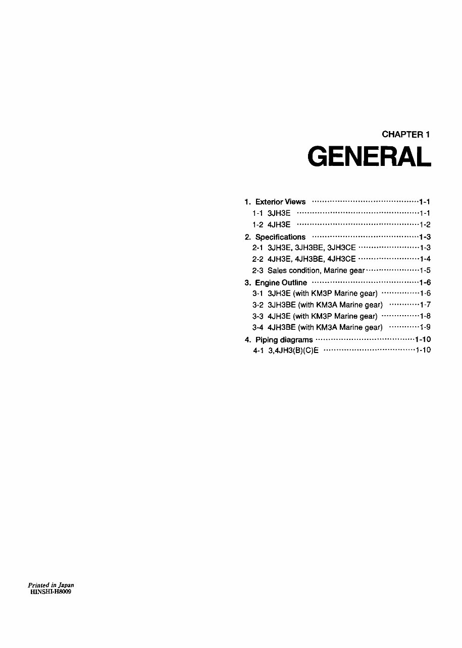 YANMAR Marine Diesel Engine 3JH3E 3JH3BE 3JH3CE 4JH3E 4JH3BE 4JH3CE Full Service & Repair Manual preview img 4