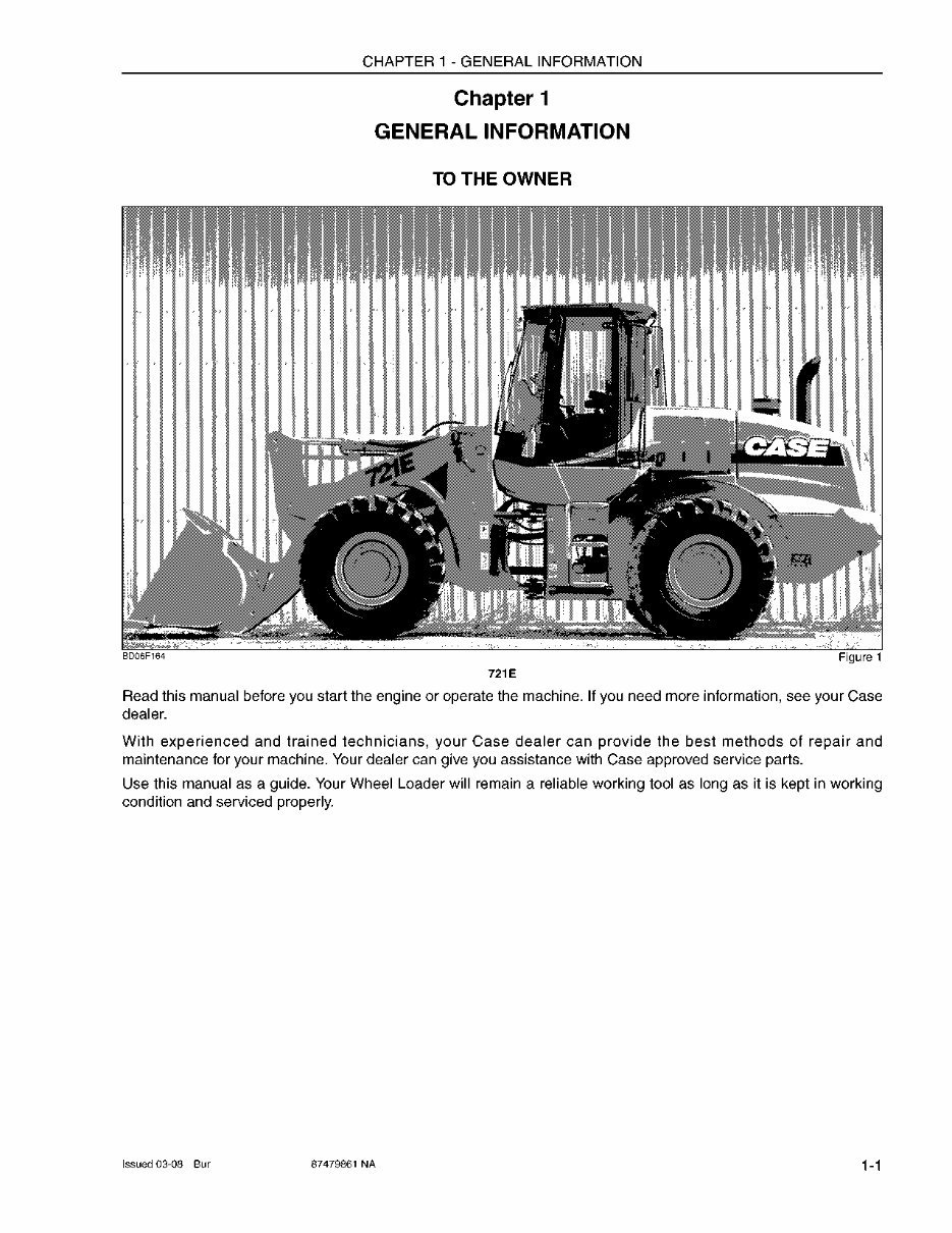 CASE 721E 821E TIER 3 Wheel Loader Operator Manual preview img 6