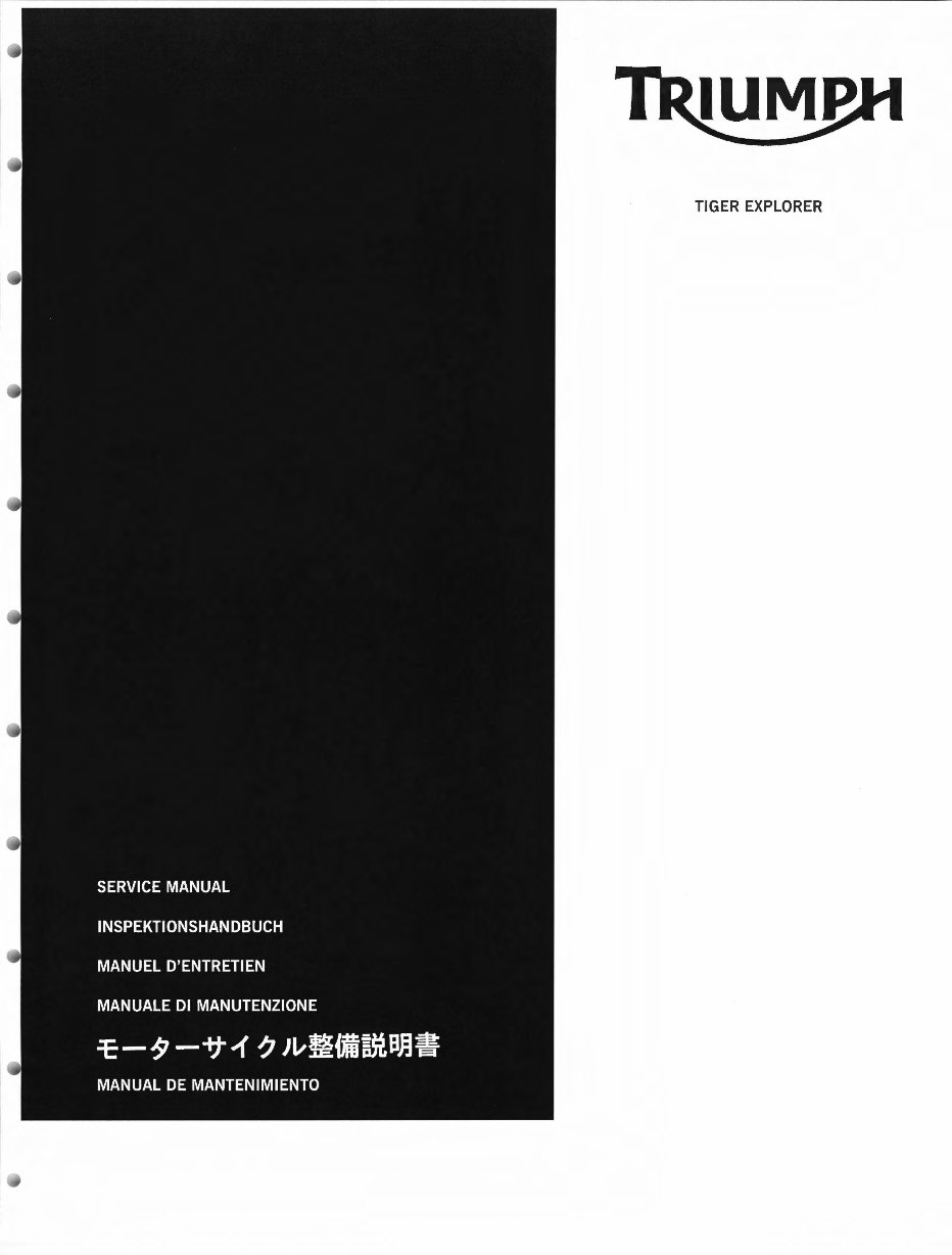2012-2015 Triumph Tiger Explorer 1200 & Explorer 1200 XC Service & Repair Manual preview img 1