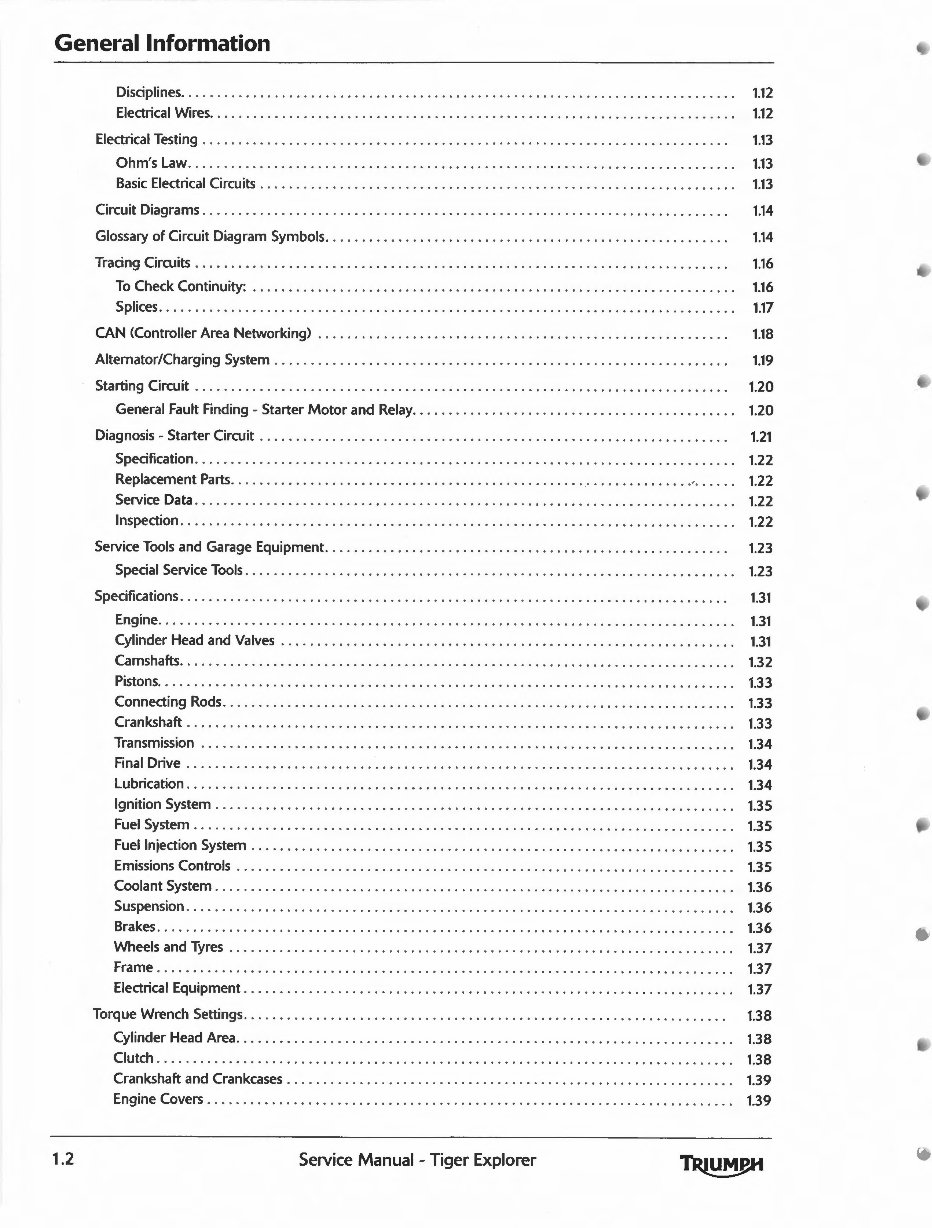 2012-2015 Triumph Tiger Explorer 1200 & Explorer 1200 XC Service & Repair Manual preview img 10