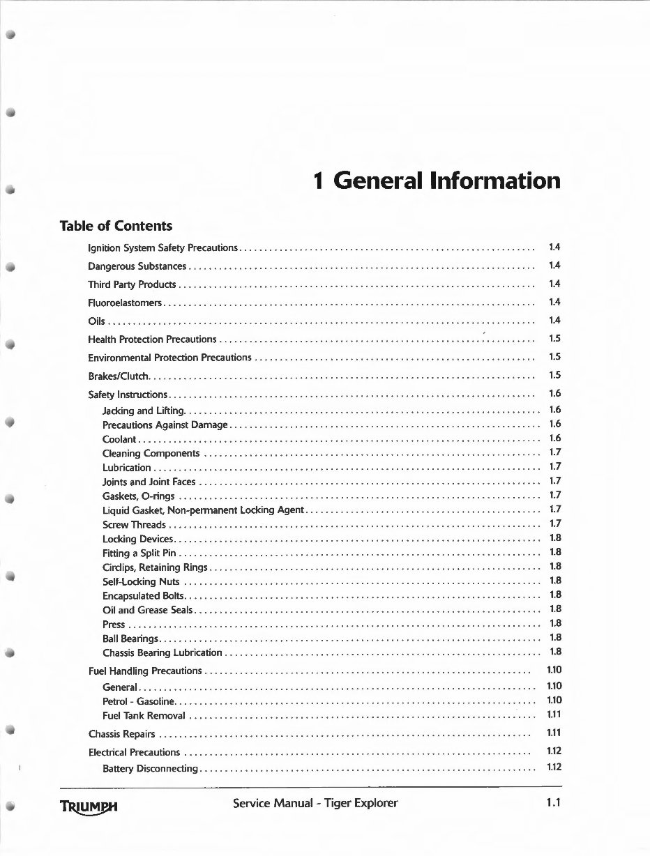 2012-2015 Triumph Tiger Explorer 1200 & Explorer 1200 XC Service & Repair Manual preview img 9