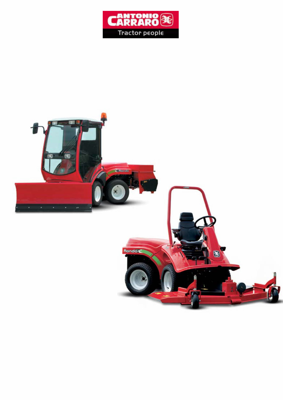 Antonio Carraro Rondo K 327 Tractor Workshop Service Manual preview img 1