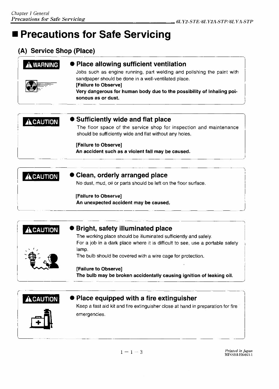 Yanmar 6LY2-STE/6LY2A-STP/6LYA-STP Marine Diesel Engines OEM Service & Repair Manual preview img 8