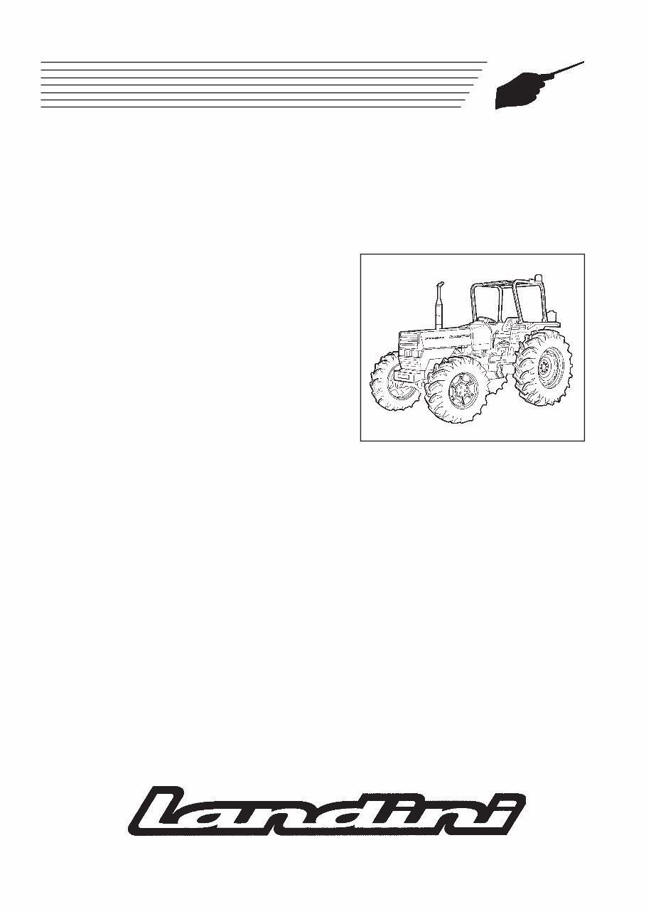 Landini Series 60, 5860, 6860, 7860, 8860 Evolution Tractor Full Service & Repair Manual preview img 1
