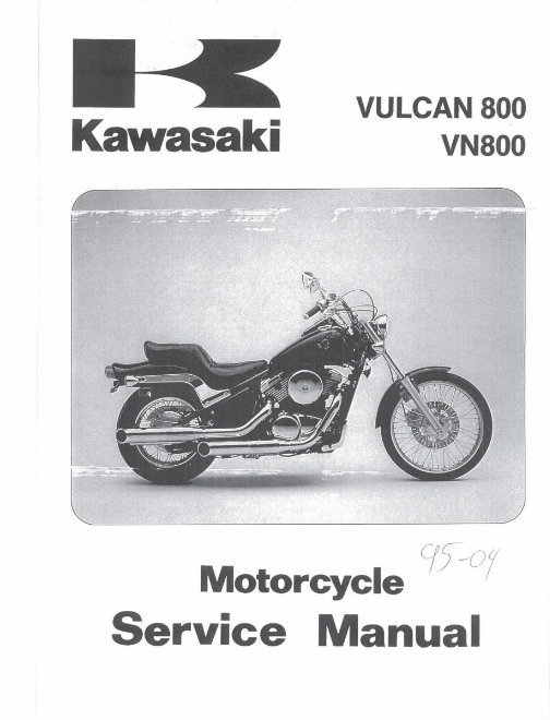 1996-2002 Kawasaki Motorcycle Vulcan 800 Vn 800 Service Repair Factory Manual ( FREE PREVIEW ) preview img 1