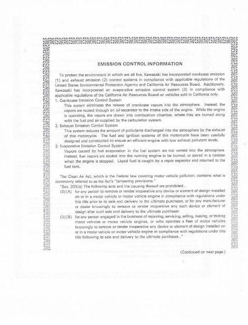 1996-2002 Kawasaki Motorcycle Vulcan 800 Vn 800 Service Repair Factory Manual ( FREE PREVIEW ) preview img 6