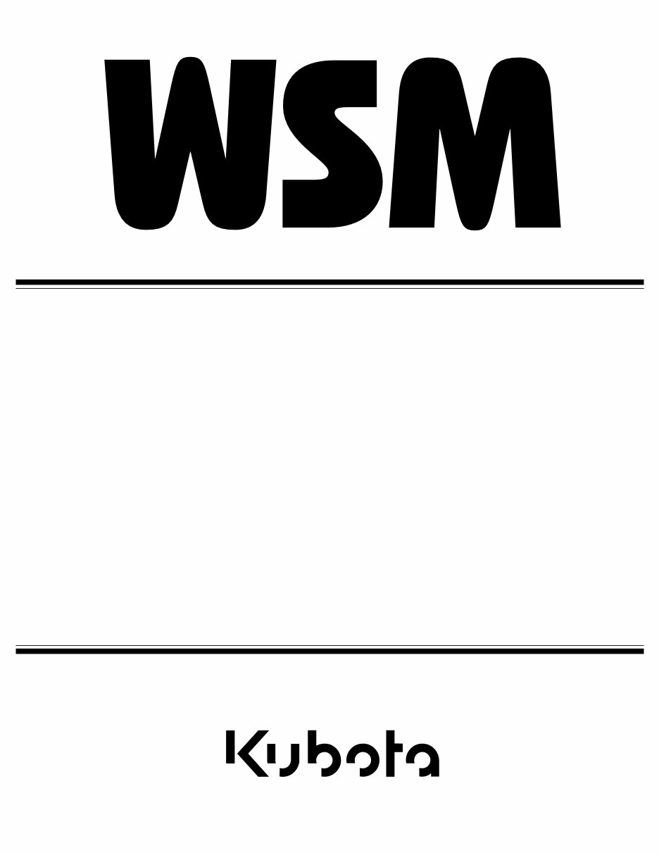 Kubota B3030 Tractor Service & Repair Manual preview img 1