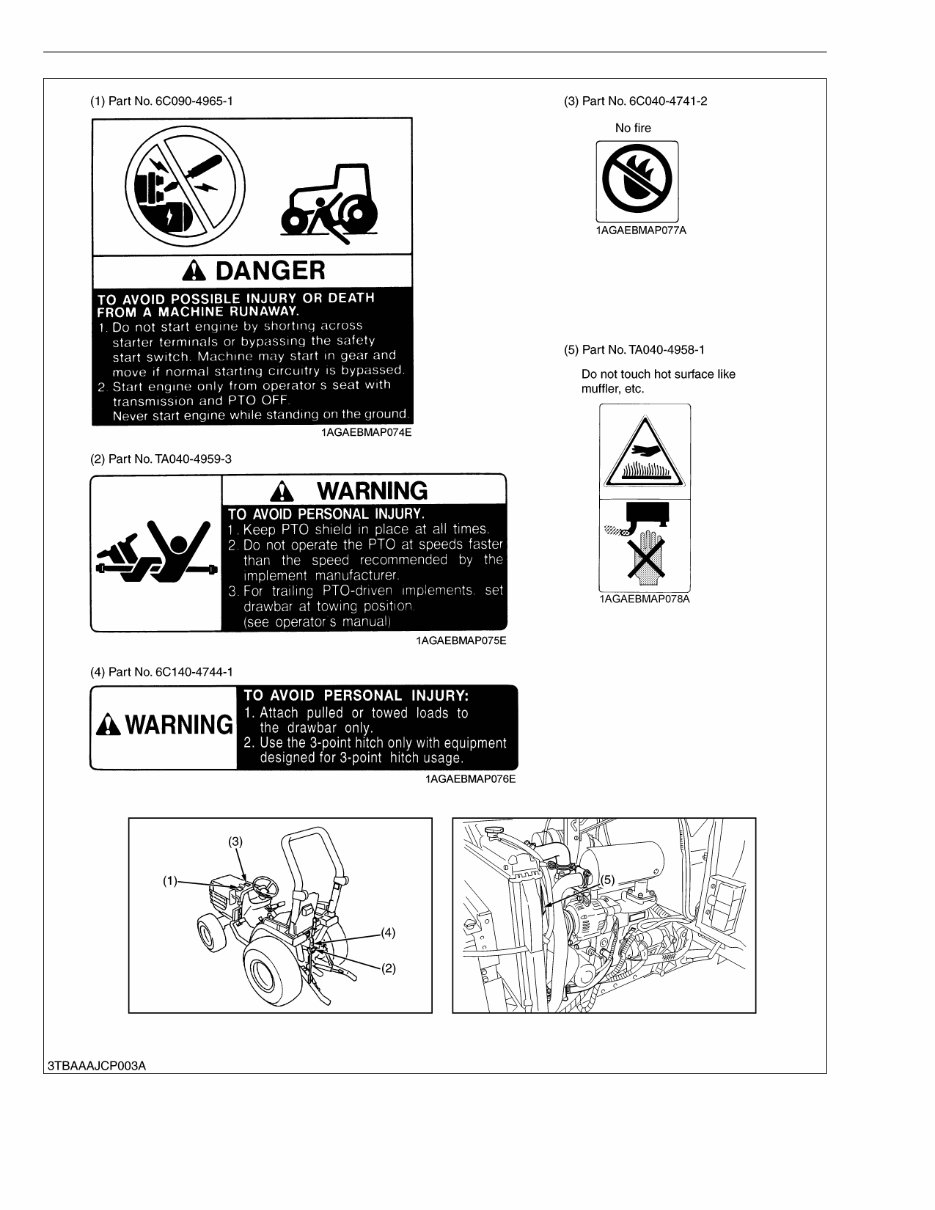 Kubota B3030 Tractor Service & Repair Manual preview img 8