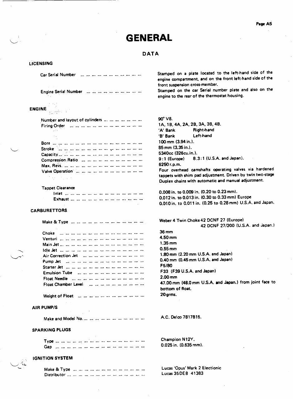 1987 Aston Martin V8 Saloon Service & Repair Manual preview img 5