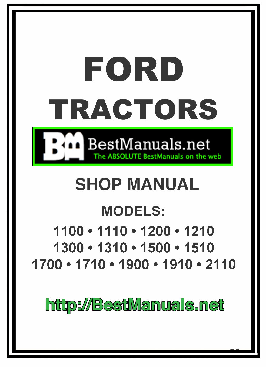 Ford 2110 tractor Workshop Service Manual for Repair. preview img 1