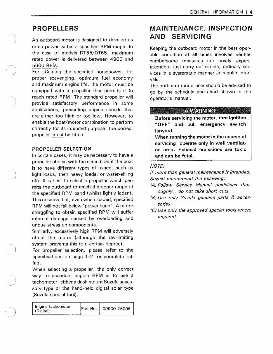 1993-1995 Suzuki DT55 DT60 DT65 2-Stroke 55hp 60hp 65hp Outboard Service & Repair Manual preview img 6